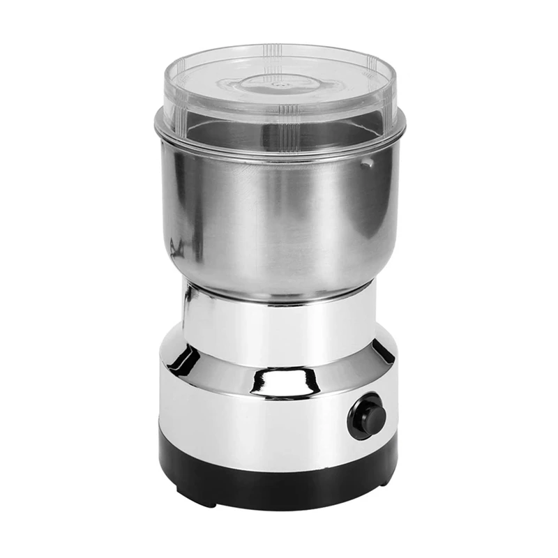 

1 Piece Portabl Bean Grinding Machine Household Pepper Bean Grinding Machine Stainless Kitchen Grain Chopper US Plug