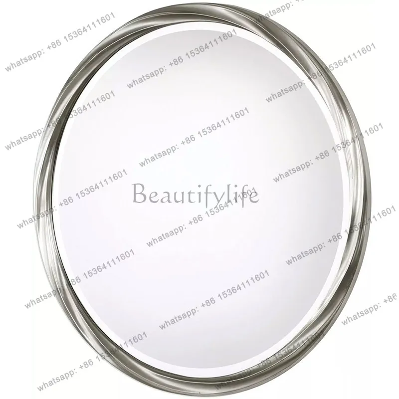 Japanese home retro decoration makeup full-length mirror porch dressing mirror bedroom full body wall hanging living room