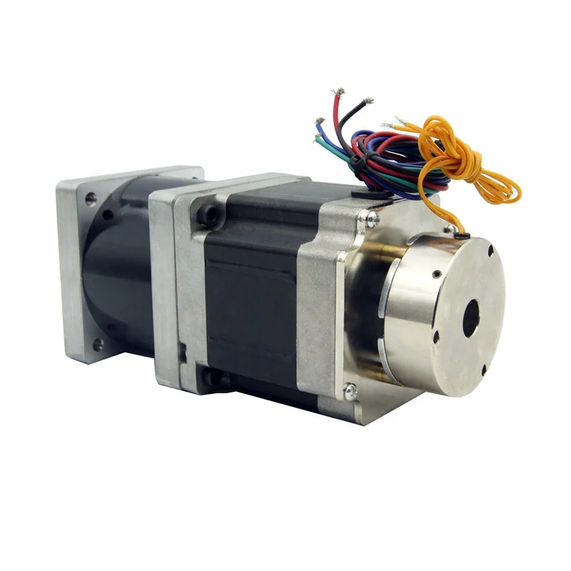 Planetary geared Braked NEMA34 stepper motor 3.3-12Nm DC planetary reducer Stepping Motor Brake