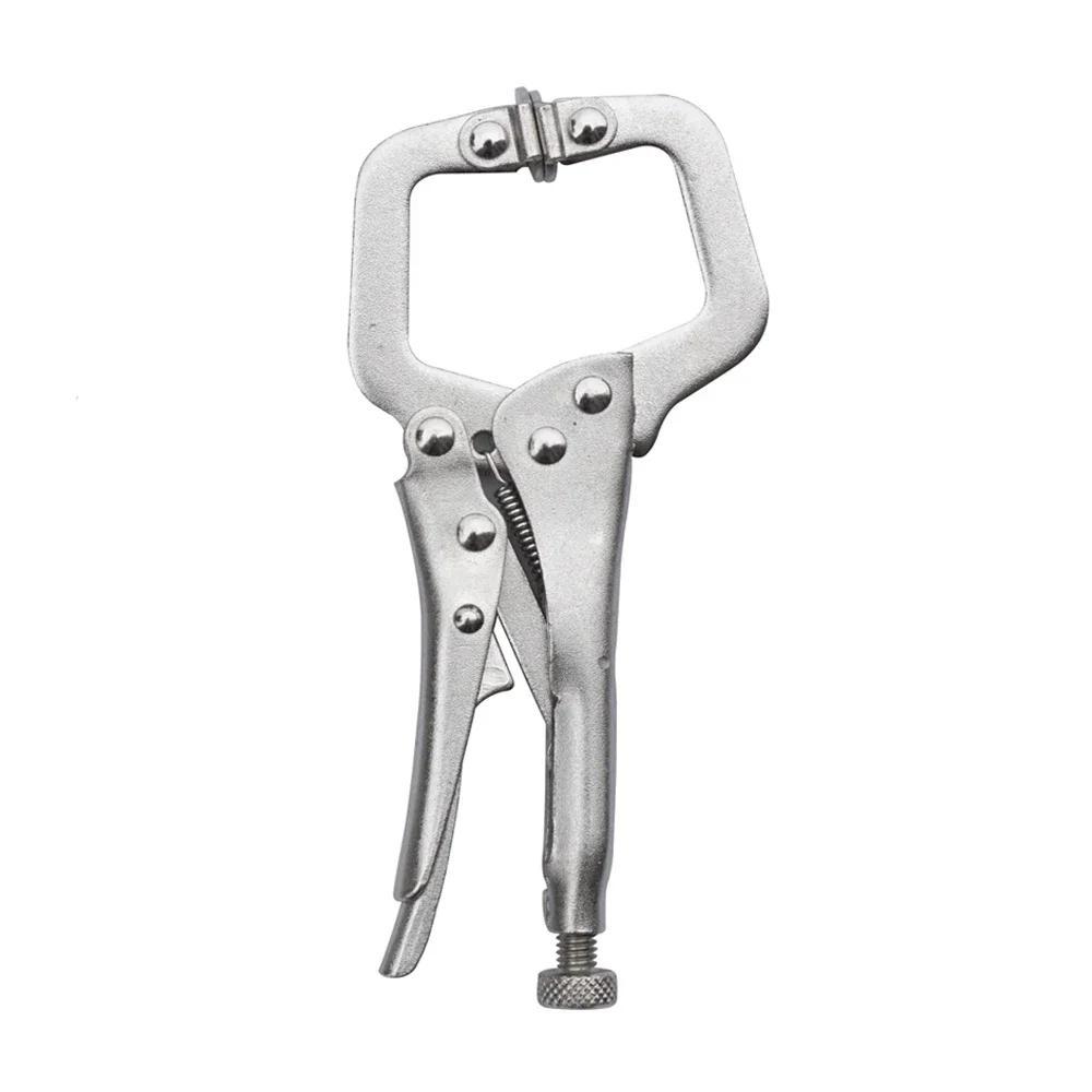 5 inch Mini C Clamp Weld Clip Woodwork Fix Plier Pincer Tong Tenon Locator Pad Wood Work Alloy Steel Hand Tool Grip Vise Swivel