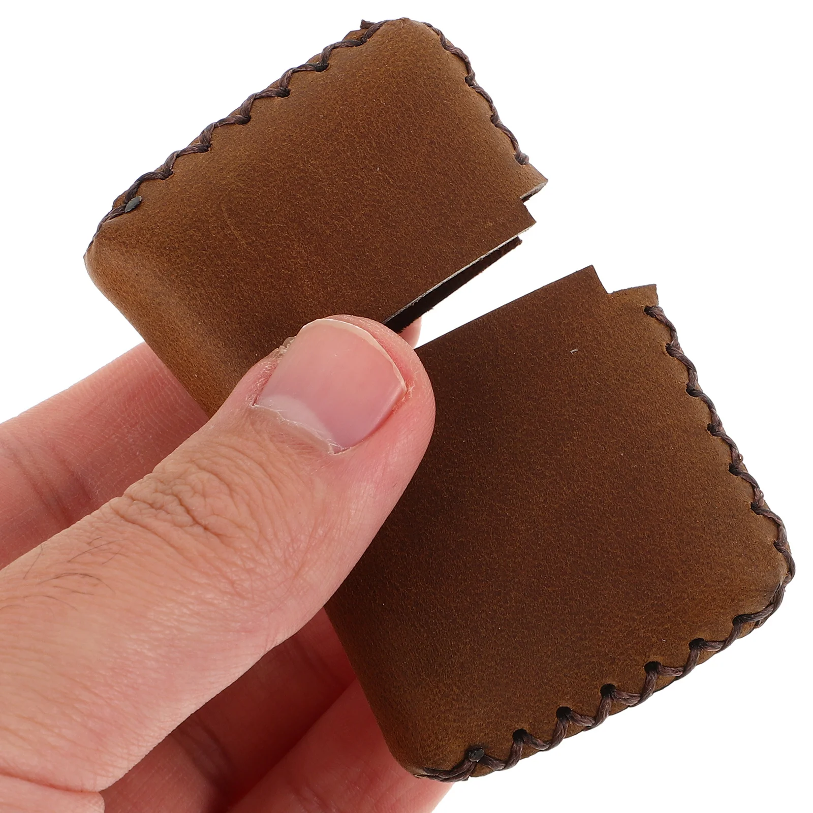 Durable Cattlehide Lighter Case Vintage Finish Pouch for Cigarette Lighter Scratch Drop Protection Everyday Use