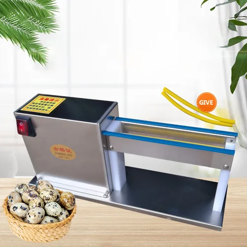 Petite machine à éplucher les œufs de caille semi-automatique, décortiqueuse électrique