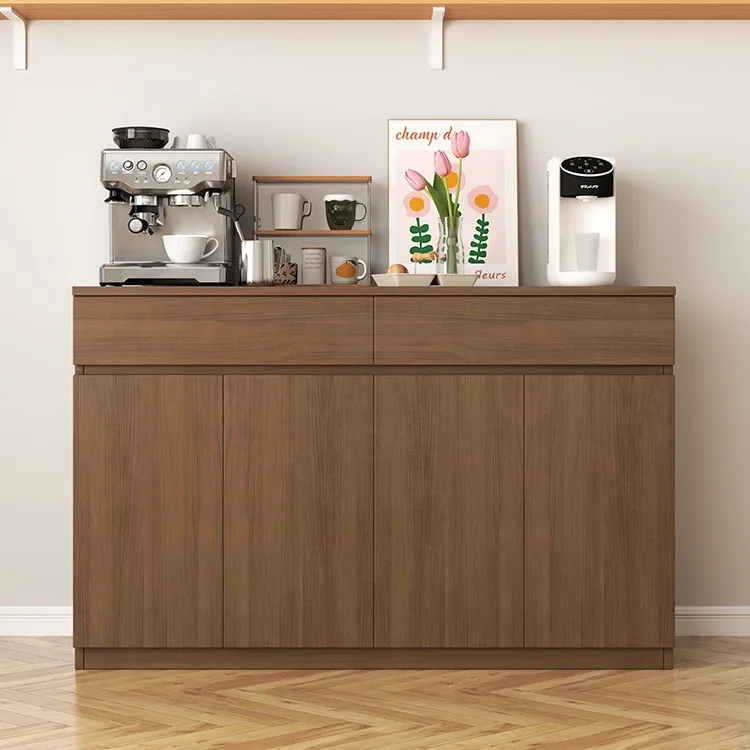 Side cabinet Household side against the wall Living room wooden Kitchen cabinet against the wall Integrated