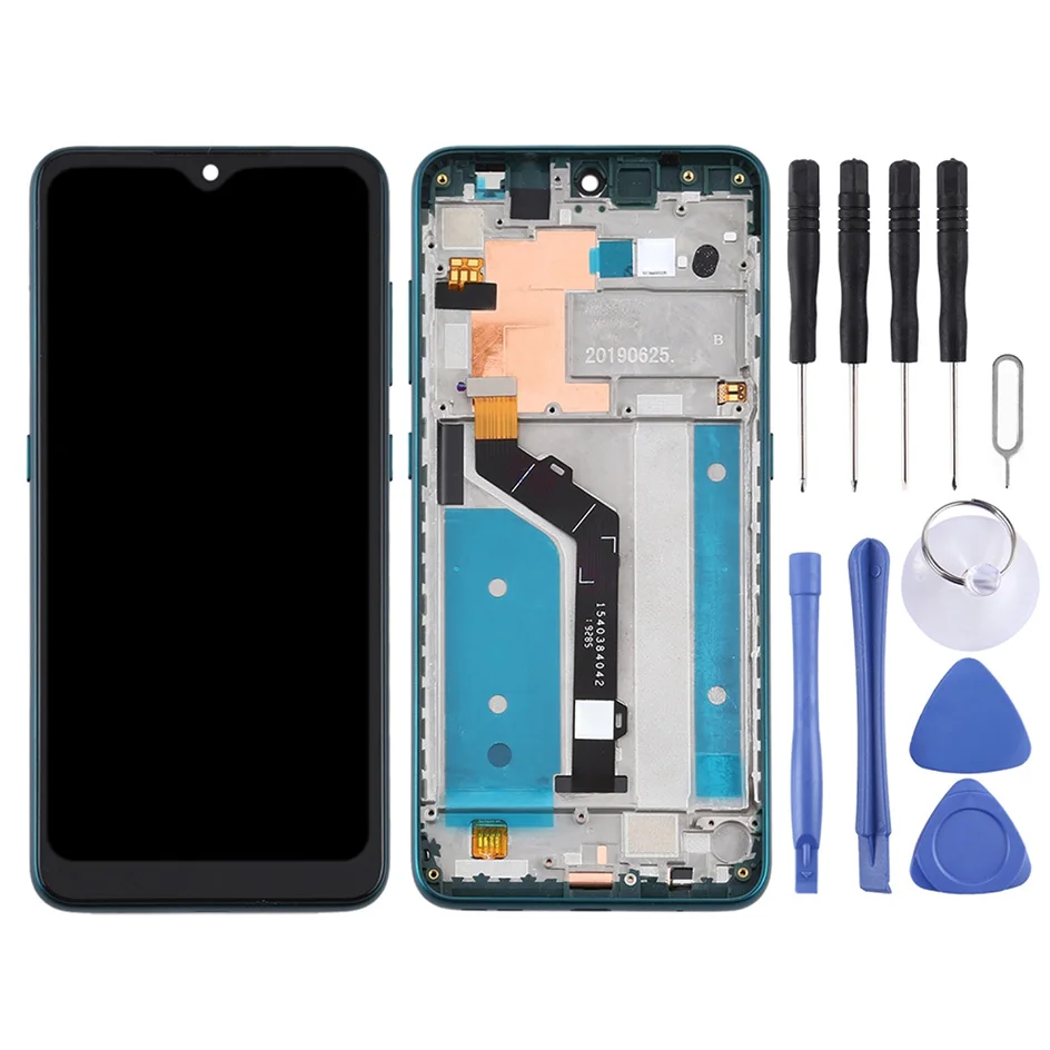 Parti del telefono cellulare testate schermo LCD TFT touch screen di ricambio per Nokia 7.2 TA-1196 Digitizer assemblaggio completo con cornice