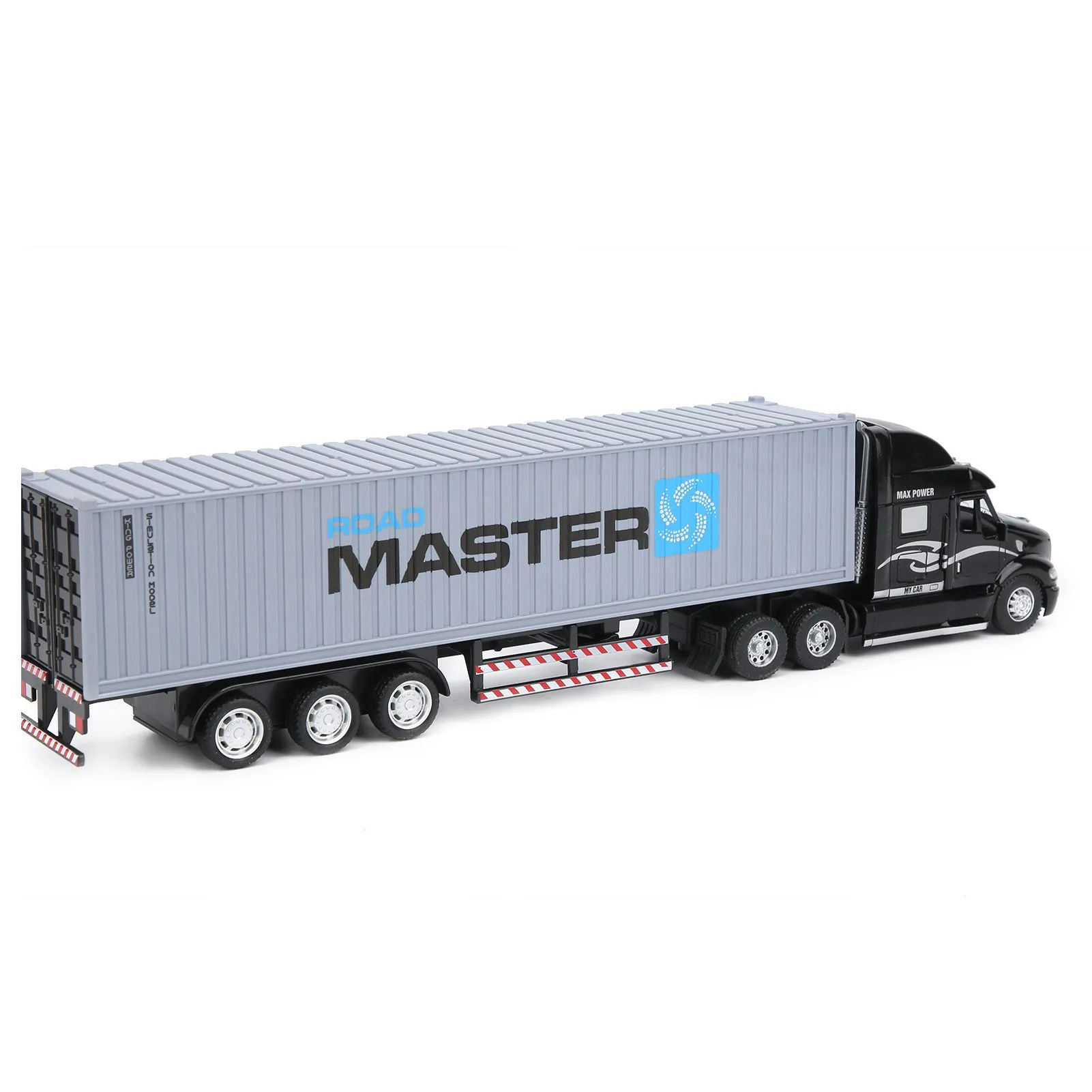 Alloy Simulation Container Car Model Children Kid Pull Back Car  with Sound Light Children Car