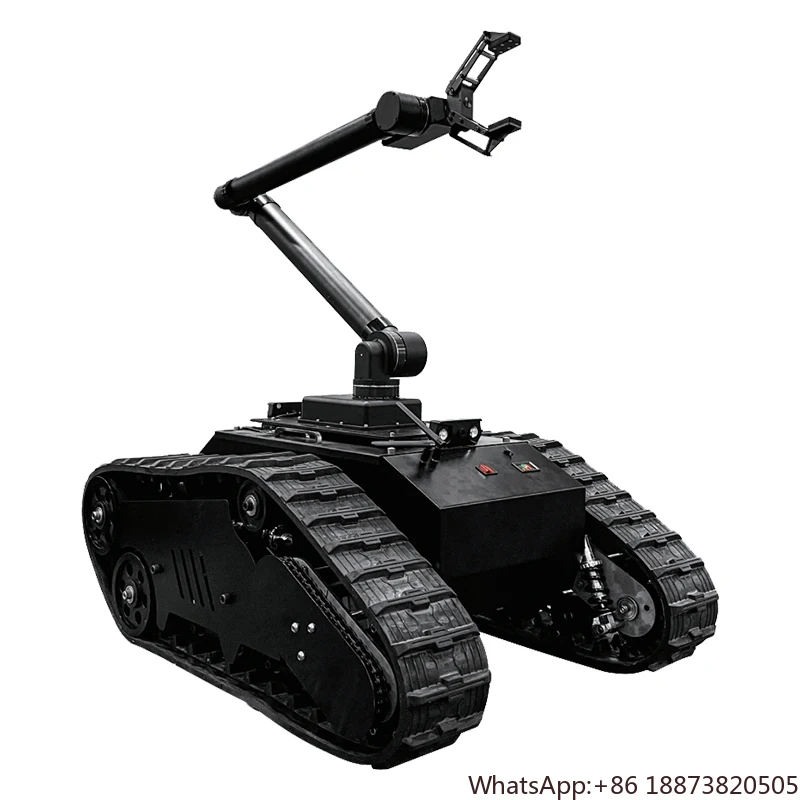 TS5.0 Custom 100kg All Terrain Rubber Steel Crawler Tank Tracked Undercarriage UGV Unmanned Vehicle Robot Chassis Platform