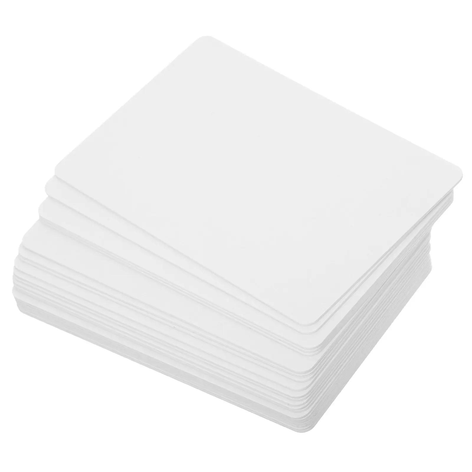 

20Pcs Blank PVC Cards White Double Sided Printable Waterproof Coating Plastic Id Card for Employee Business Photo Printer