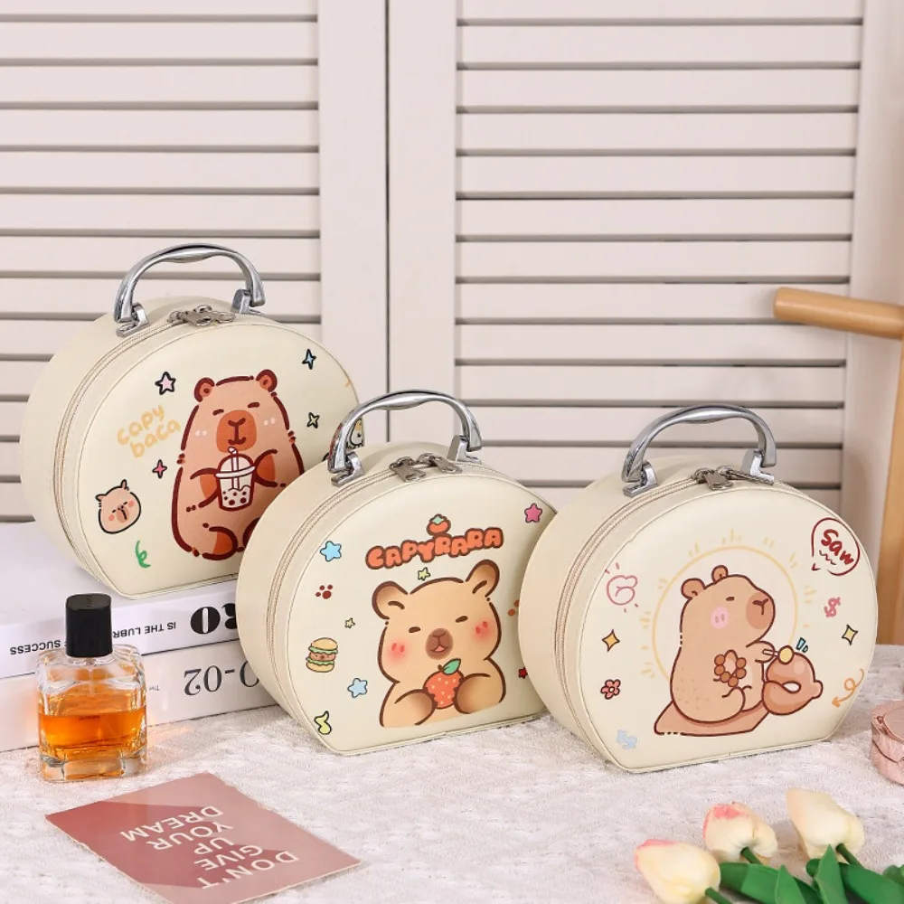 

Semicircular Women's Cosmetic Bag Waterproof Large Capacity Capybara Cosmetic Pouch Cosmetic Container Zipper