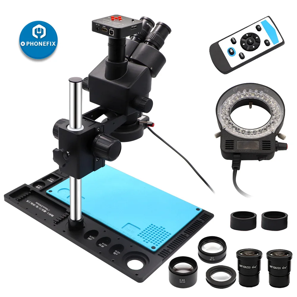 

3.5X-90X Microscope, Mobile Phone Maintenance Microscope, Industrial Inspection Stereo Microscope