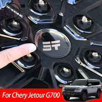 For Chery Jetour G700 2025 2026 Car wheel hub Logo cover Wheel Center Cap Cover Black Emblems Exterior Accessories