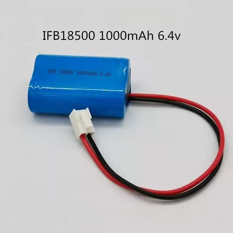 1000mAh6.4VFor Noodvoorziening Lift Intercom Terminal Batterij Nieuwe IFR18500 1000mAh 6.4V Lithium-ijzerfosfaat Batterij