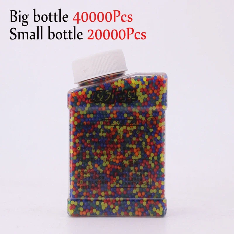 ZhenDuo Toys 9-11mm 20000Pcs/Bottle Crystal Paintball Water Bullet for Gel Ball Gun Accessories