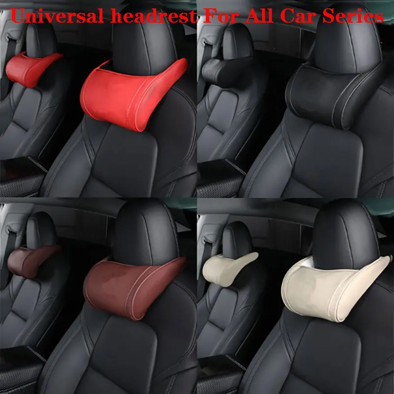 for Tesla Model 3 Y S X Car Seat Headrest Neck Pillow Washable Memory Foam Cushion model y 1PC