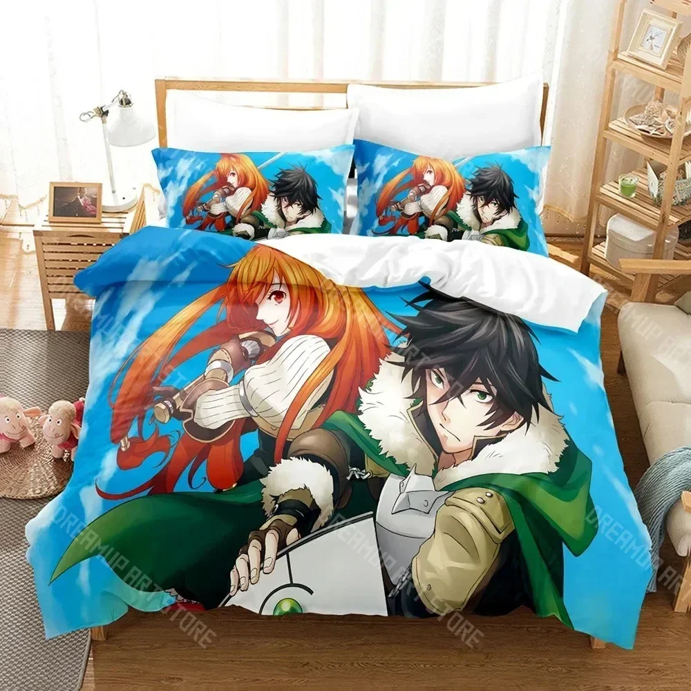 Exquisite 3D Print The Rising Of The Shield Hero Bedding Set Duvet Cover Double Twin Full Queen King Adult Kids Bedclothes Quilt