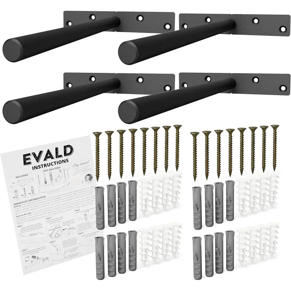 

Усиленный плавающий кронштейн для полок | 8-дюймовое плавающее крепление для полки, невидимые кронштейны и анкеры | Фурнитура для мебели или для дома и...