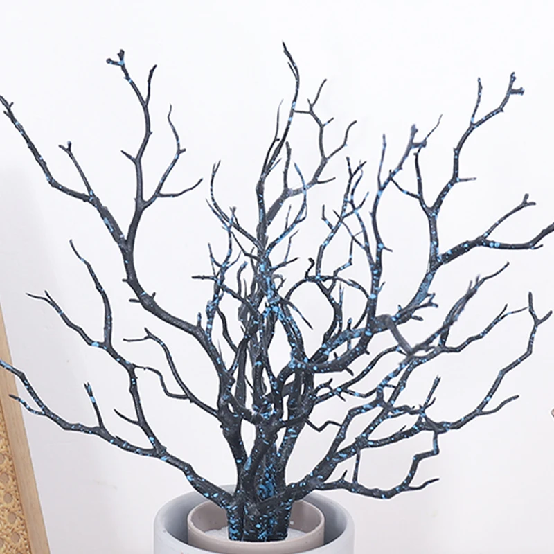 Artificial Plants Plastic Branch Fake Antler Shaped Tree Twig Decoration  Plants Autumn Home Room Christmas Wedding Table Decor