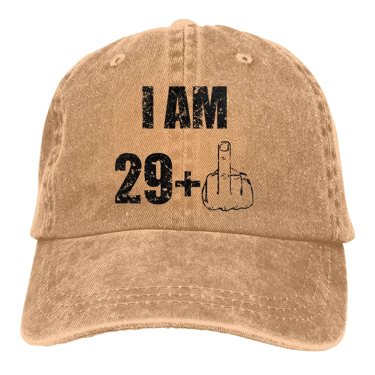 Adjustable Solid Color Baseball Cap I Am 29+1, 30 Years Old Funny Saying Washed Cotton 30 Birthday Born in 1991 Sports Woman Hat