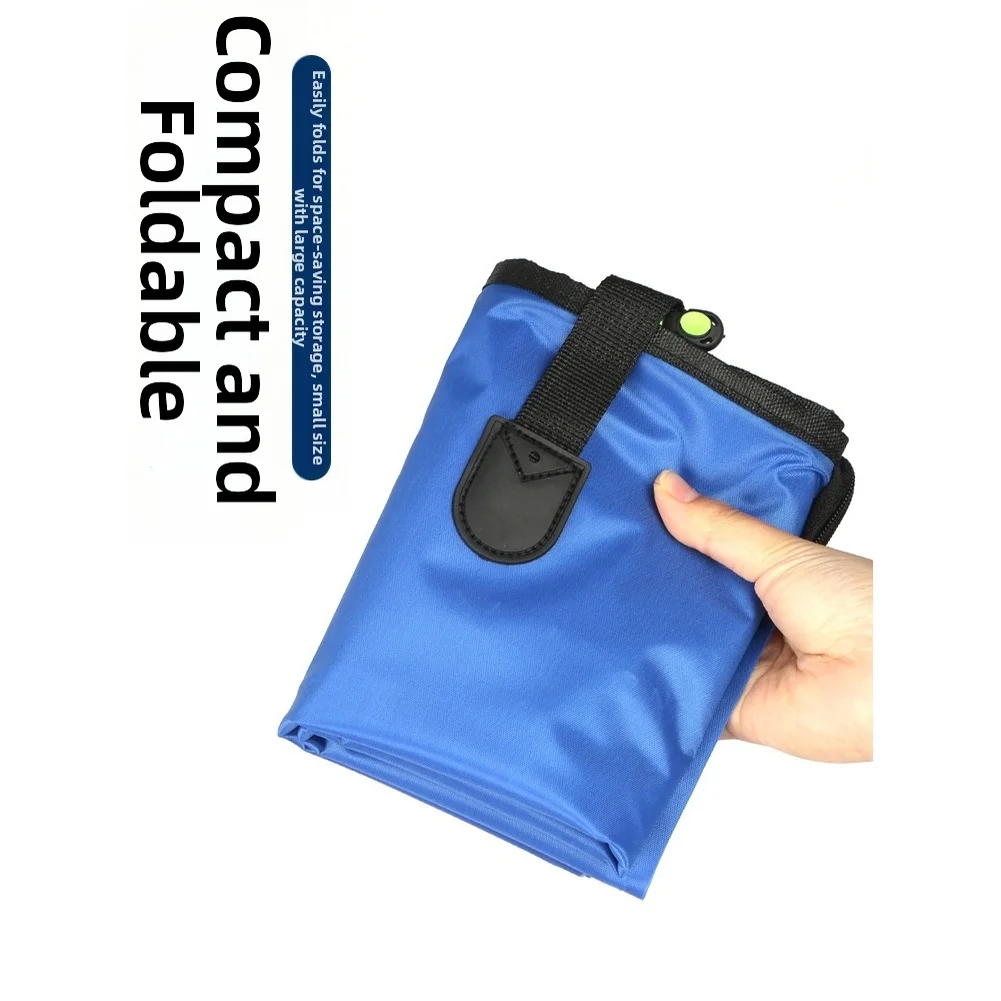 1Pc Foldable Fishing Gear Bag Large Capacity Waterproof Oxford Cloth Portable Fish Keeper Tote For Outdoor Anglers