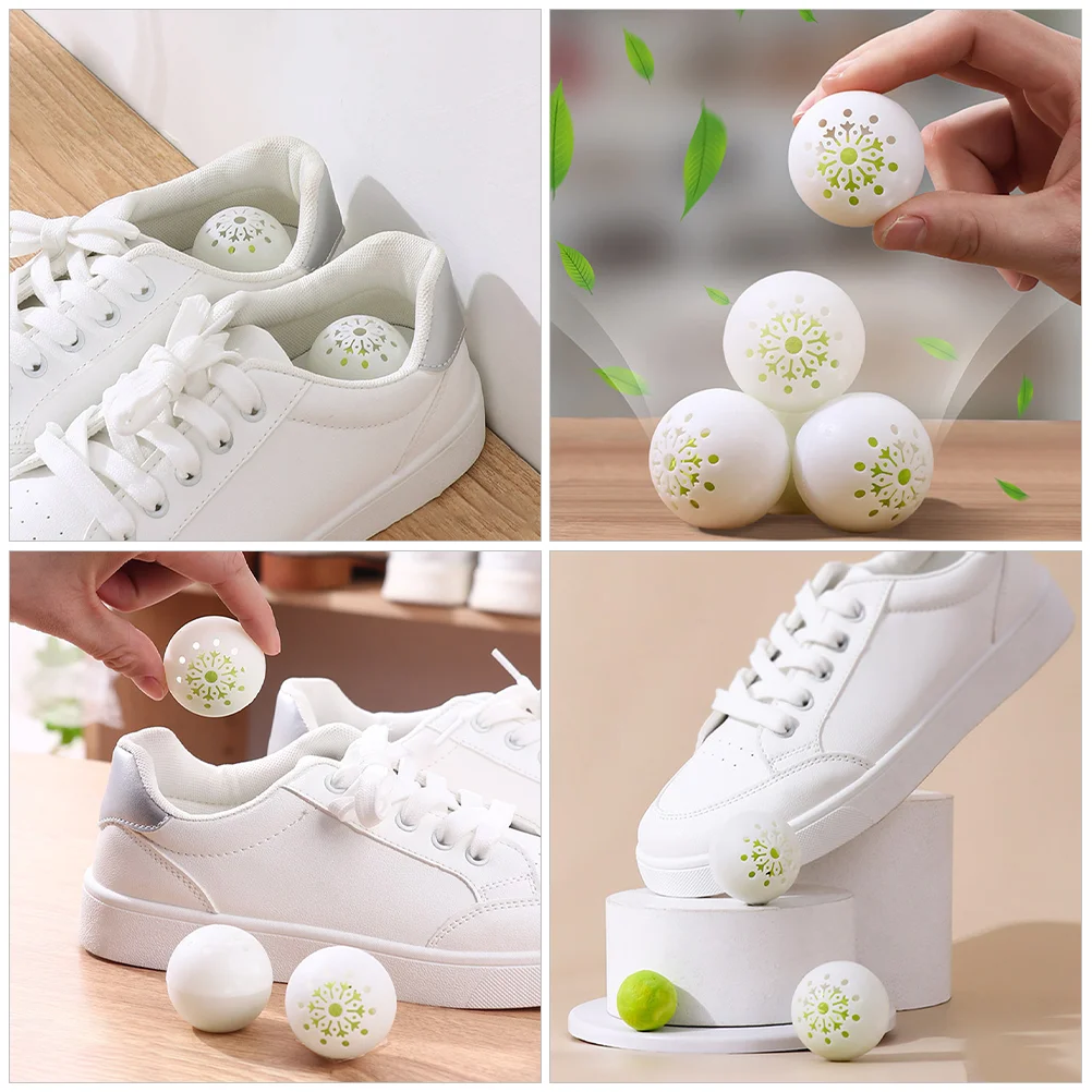 6 Pcs Deodorant Ball Deodorizer Balls Shoe Cabinet Portable Air Fragrance Freshener Shoes Pp for Deodorizers Plastic Sneaker