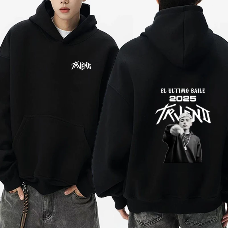 

Rapper Trueno El Ultimo Baile 2025 World Tour printed Hoodie Men women Fashion Hip Hop streetwear Sweatshirt Fleece pullover