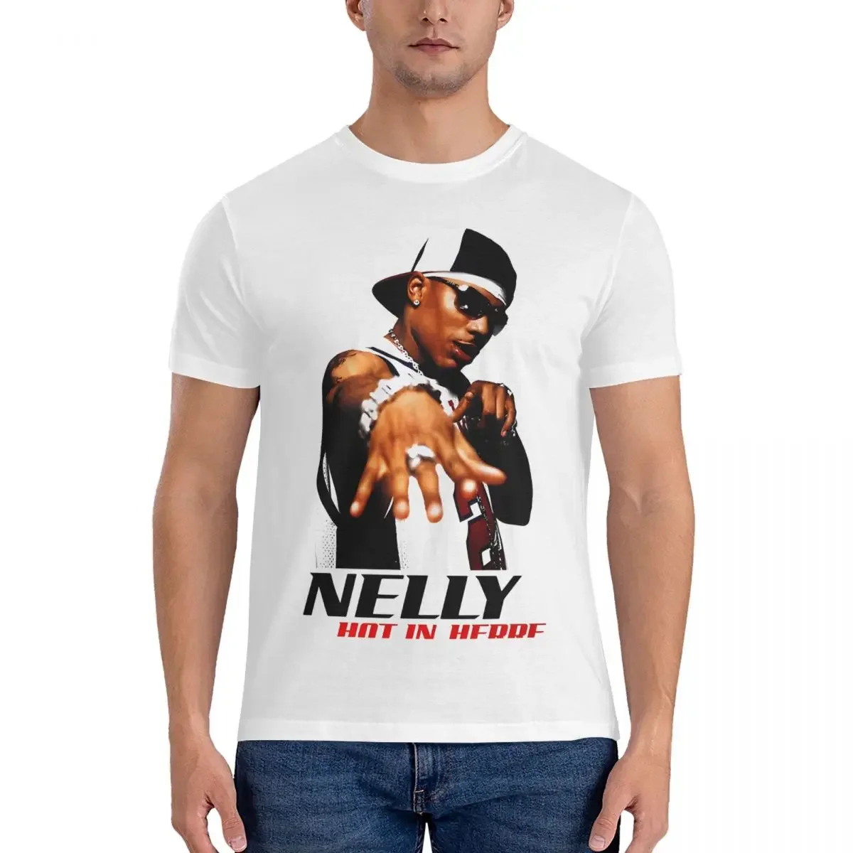 Rock Men's T Shirts N-Nelly Vintage Tee Shirt Short Sleeve Round Collar T-Shirt 100% Cotton New Arrival Tops