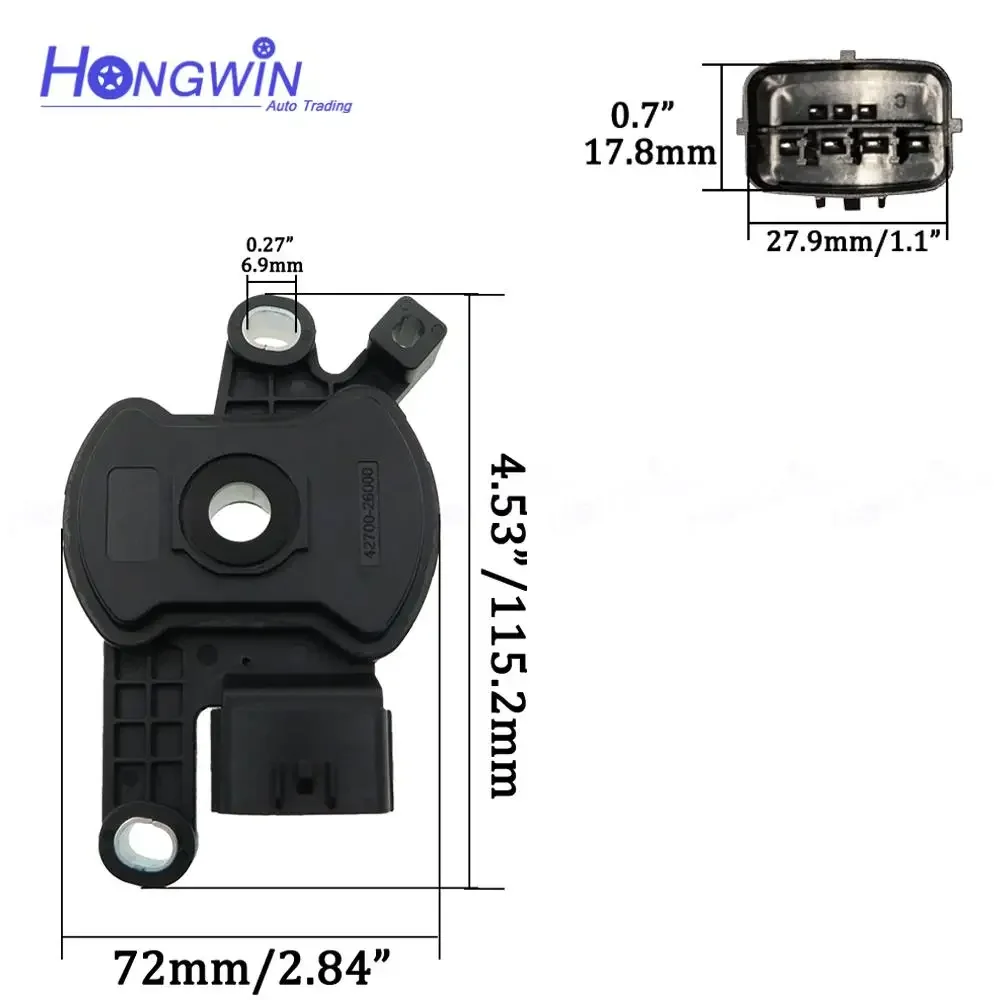 Neutral Safety Transmission Inhibitor Switch 42700-26000 4270026000 For Hyundai Elantra Sonata Kia Forte 2010-2019 42700 26000
