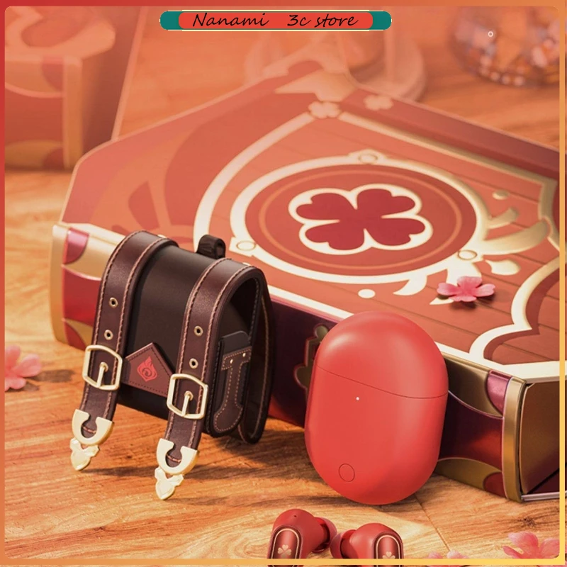 Game Genshin Impact Limited Custom AirDots 3 Pro Klee Wireless Headphones Noise Cancelling Bluetooth Gift Box Set Halloween Gift