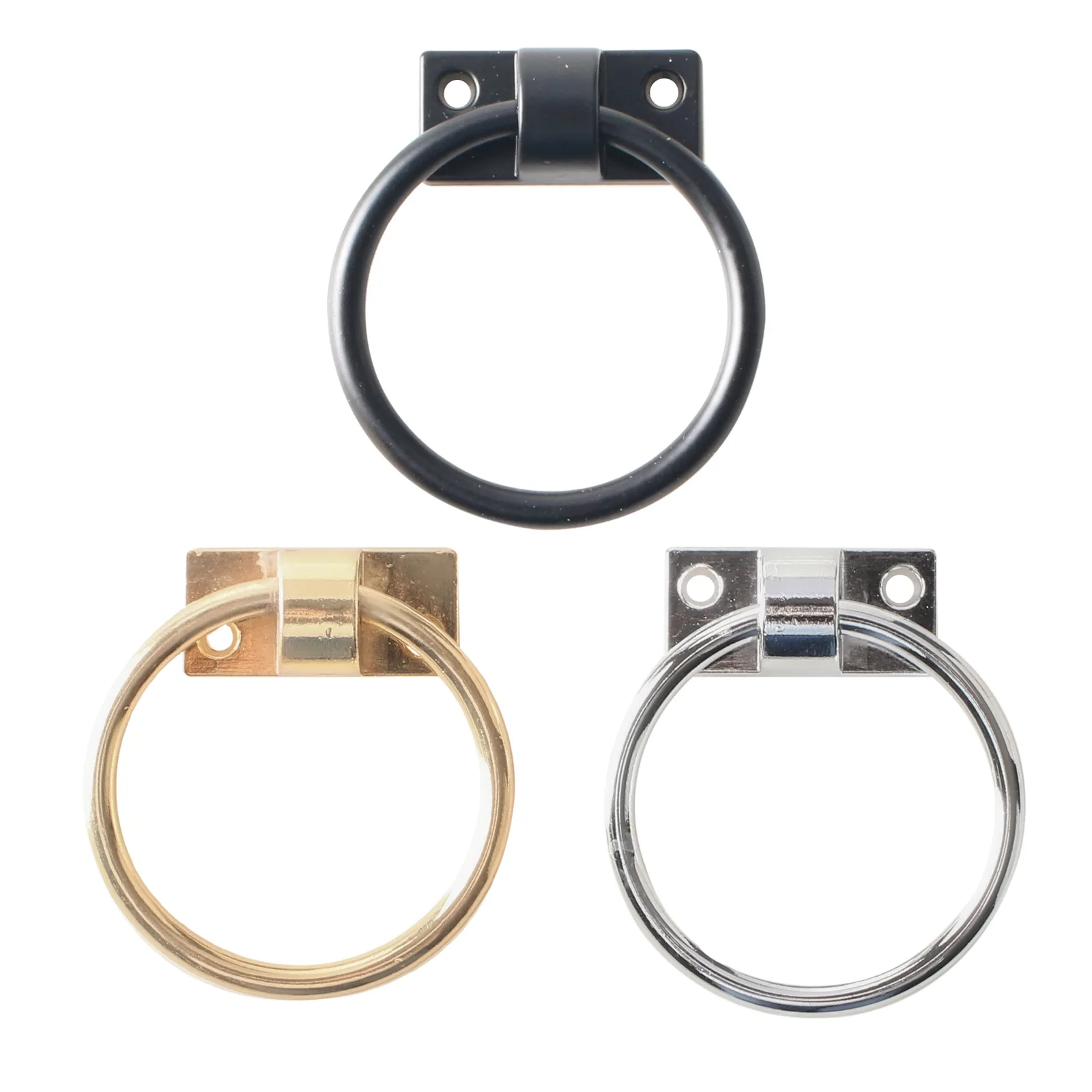 Central Pull Ring Handle Furniture Zinc Alloy Suspension Ring Handle Sofa Chair Back Pull Ring