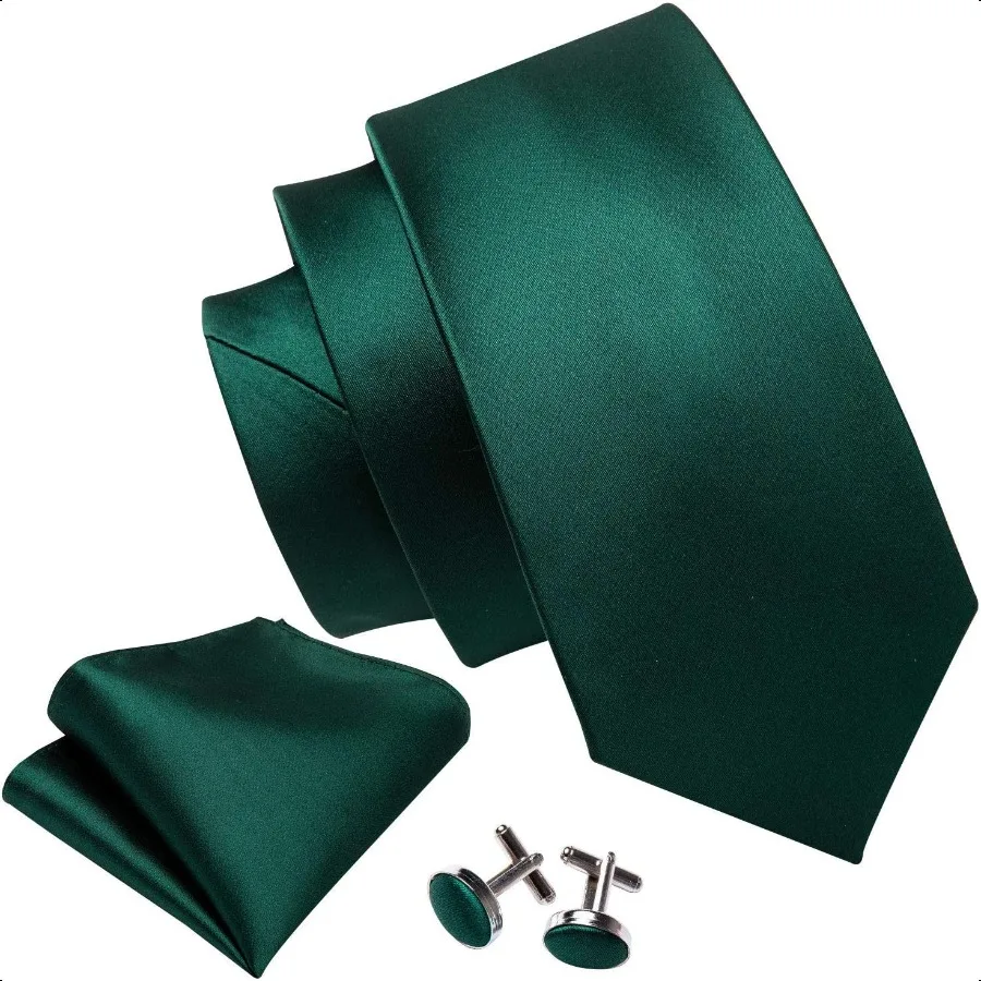 Barry.Wang простые мужские шелковые галстуки, удлиненный галстук с пятнами для свадьбы, деловой носовой платок, набор запонок, однотонные цвета