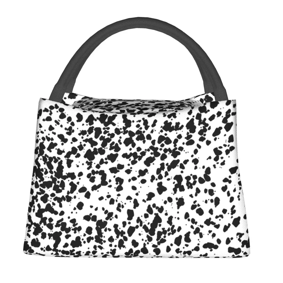 Dalmatian Dog Texture Insulated Lunch Bag for Women Kids Portable Food Boxes Thermal Lunch Box Tote