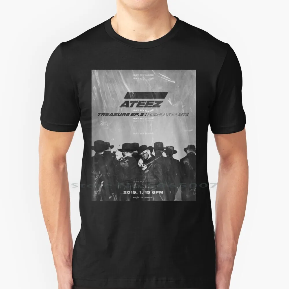 Ateez T Shirt 100% Cotton Ateez Hongjoong Kim Hong Joong Seongwa Park Seong Wa Yunho Jeong Yun Ho Yeosang Kang Yeo Sangsan