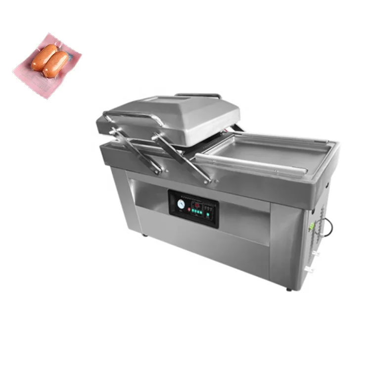 Plastic PE Bag Vacuum Sealer Double Chamber Vacuum Packing Machine for  Food Dry Fruits