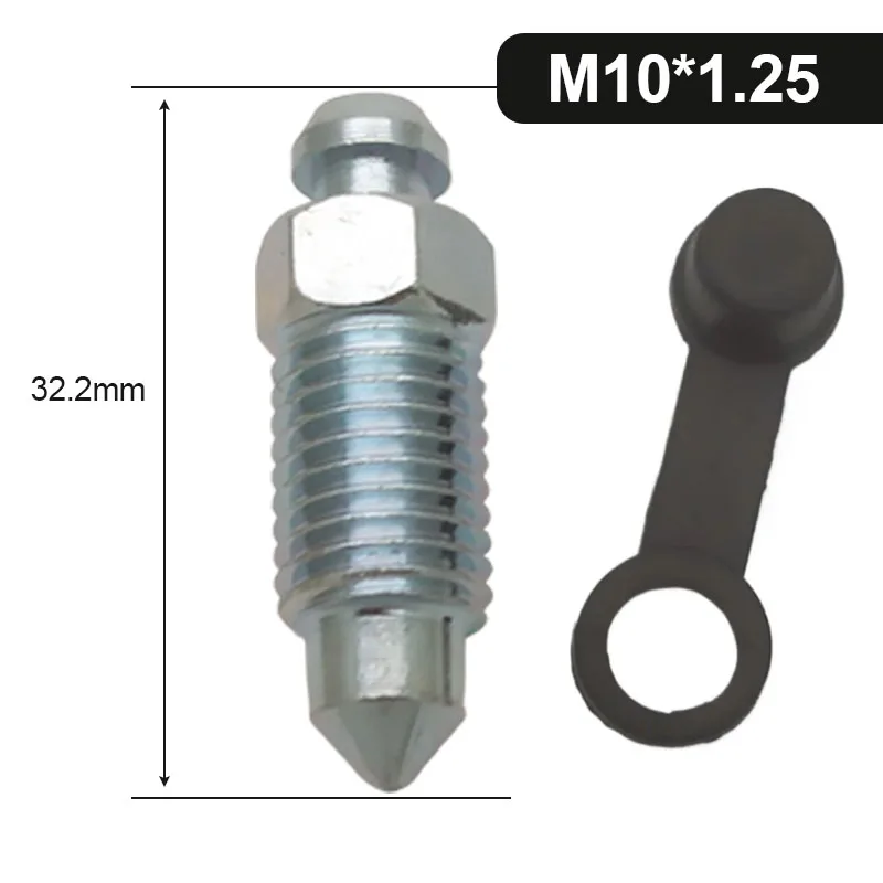 Motorrad-Bremszangen-Ölablass-Schrauben M8 M10 mit Gummikappe für Brembo-Bremszangen-Entlüftungsnippel-Bolzen – Detail 2