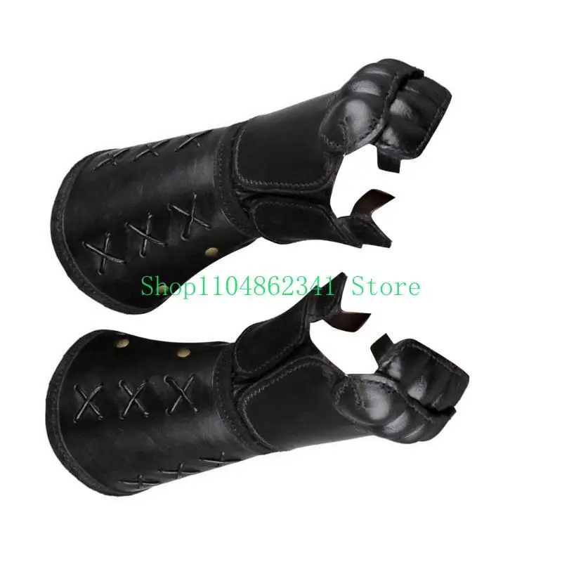 652F Adjustable Boxing Gloves Men Cosplay Knight Wristbands Adult Cycling Bracer