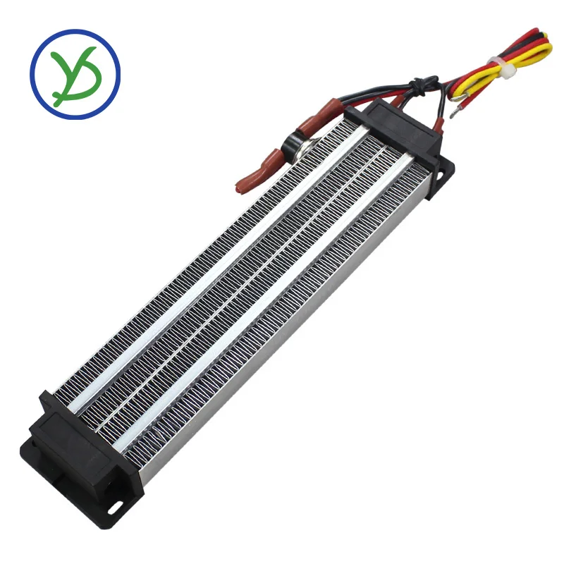 Calentador de aire de cerámica PTC, calentador eléctrico de 1000W AC DC 220V 230x50mm, incubadora de pollo, calefacción eléctrica, rizador, cable calefactor