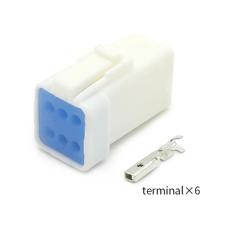 06R-JWPF-VSLE JSTタイプ 6穴メスエンド プラスチックシェル 自動車用コネクタ 防水コネクタ端子 SWPR-001T-P025