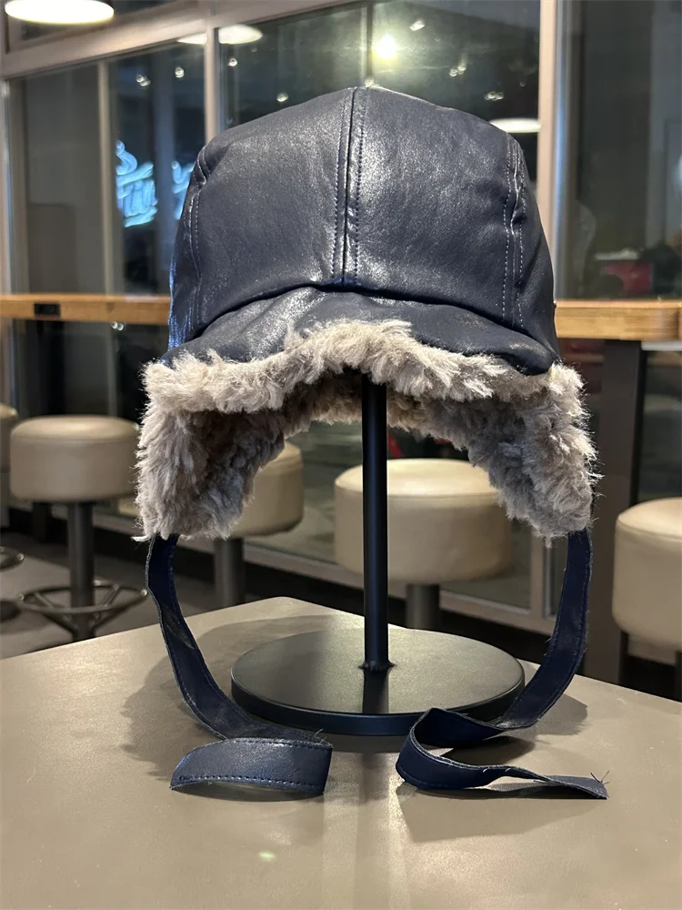 Winter Duckbill Lei Feng Hat for Men and Women, Thickened Cycling Warmth, Cold Protection, Ear Protection Hat, Snow Pilot Hat