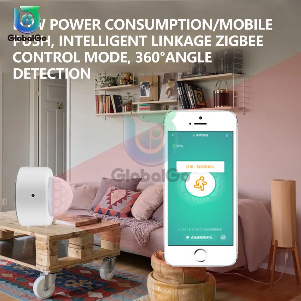 Zigbee 3.0 Tuya مصغرة ذكية استشعار جسم الإنسان الحركة محول البير الأشعة تحت الحمراء للكشف عن الحياة الذكية أمن المنزل الذكي
