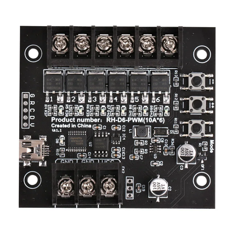 For6 channel programmable LED controller monochrome colorful 5v12v24v module light string light strip model prop demonstration
