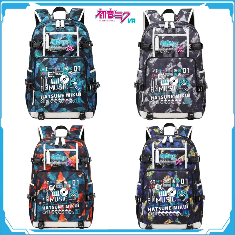 

Hatsune Miku Children's Backpack Mountaineering Fitness Sports High-capacity Knapsack Students' School Bags Anime Holiday Gifts