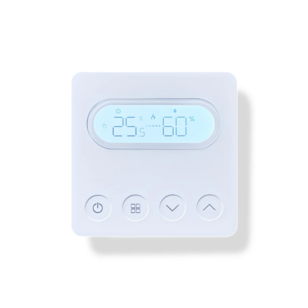 Factory Wholesale Zigbee Smart Thermostat Home Automation IP20 Rated 15A Wall Mounted Underfloor Heating Control Panel