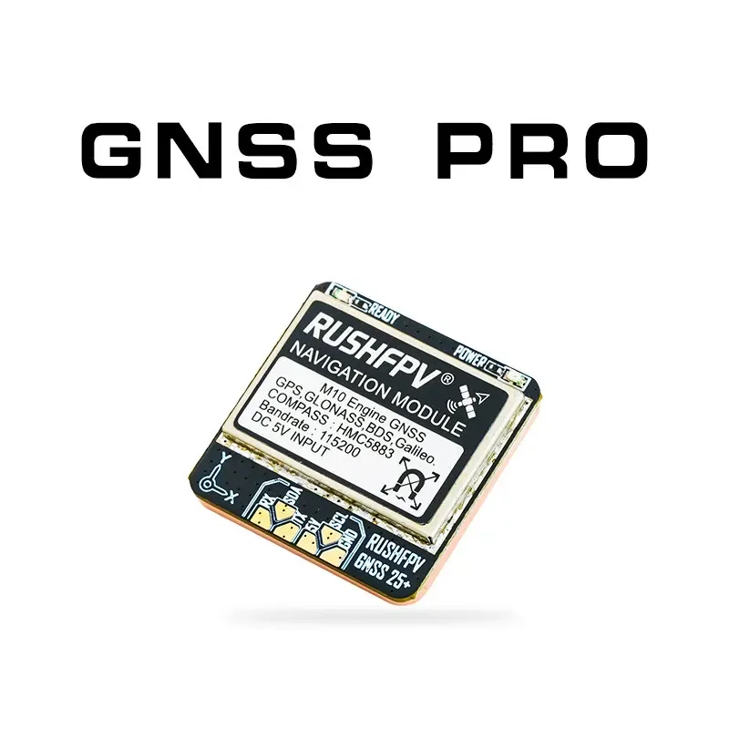 

RUSHFPV GNSS PRO UBX NMEA Dual Protocol GPS Module Built-in Ceramic Antenna Compass 25X25mm for RC Airplane FPV Long Range