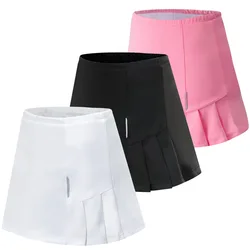 2024 Women's Sports Skirt Quick dry Tennis Yoga Badminton Golf Skirt Waisted Short Skirt Comfortable Breathable Belt Safety Pant