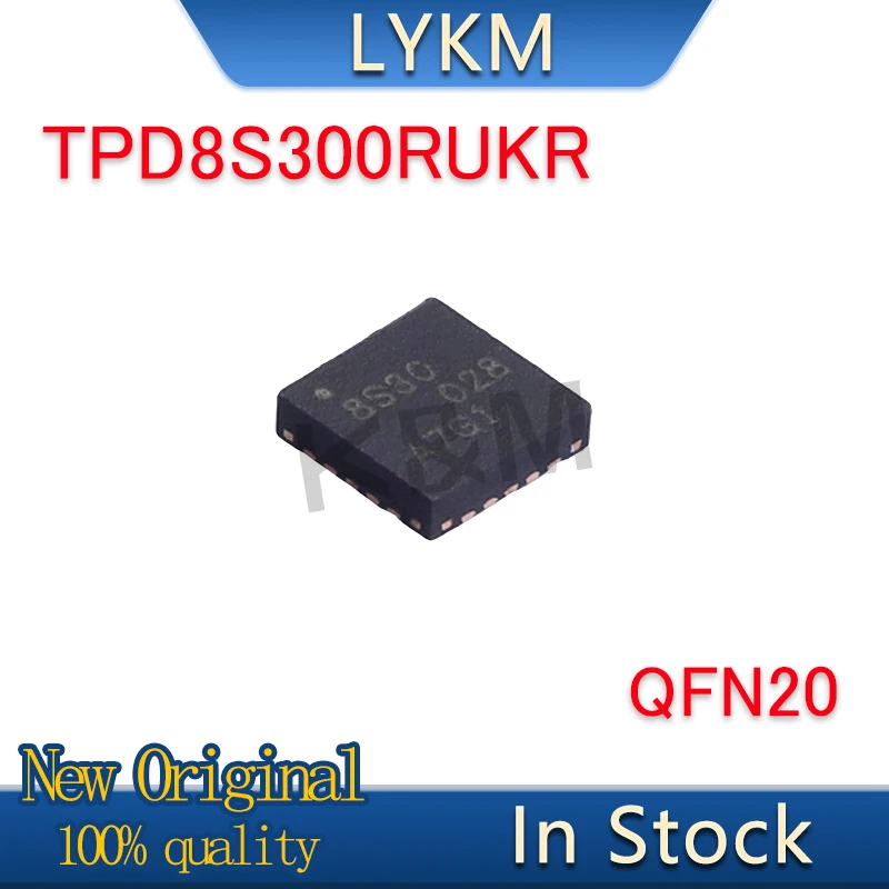 5-10/PCS New Original TPD8S300RUKR TPD8S300 8S30 QFN20 Power management chip In Stock