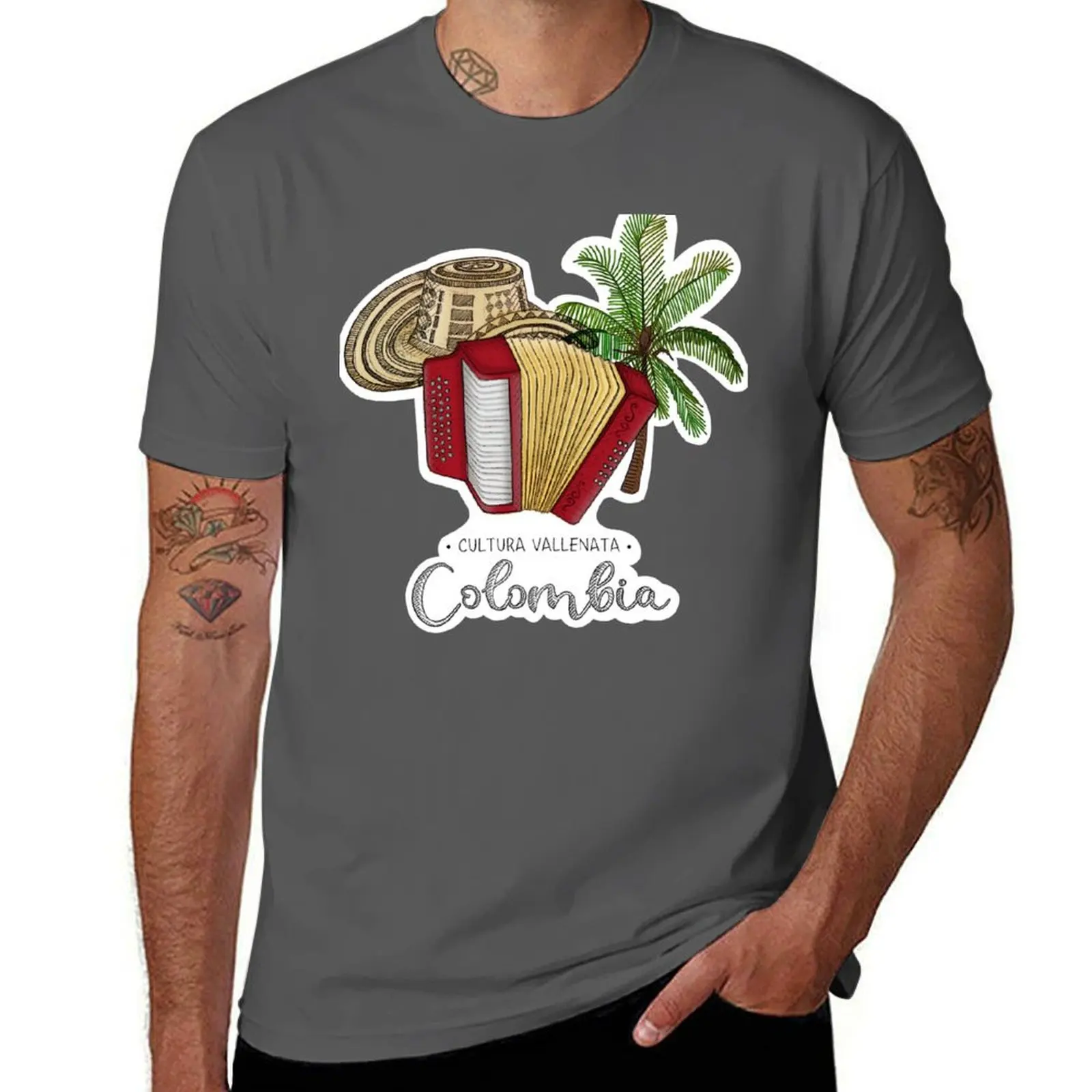 

VALLENATO T-Shirt cotton t shirts man 100% t shirt man designer t shirts for man graphic funny T-Shirt