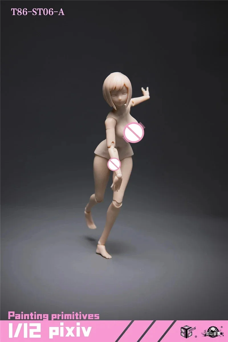 86TOYS T86-ST05/06 1/12 نصف حزمة المطاط طبطب الأرداف أنثى الجسم لعبة مجسمة في الأوراق المالية #4