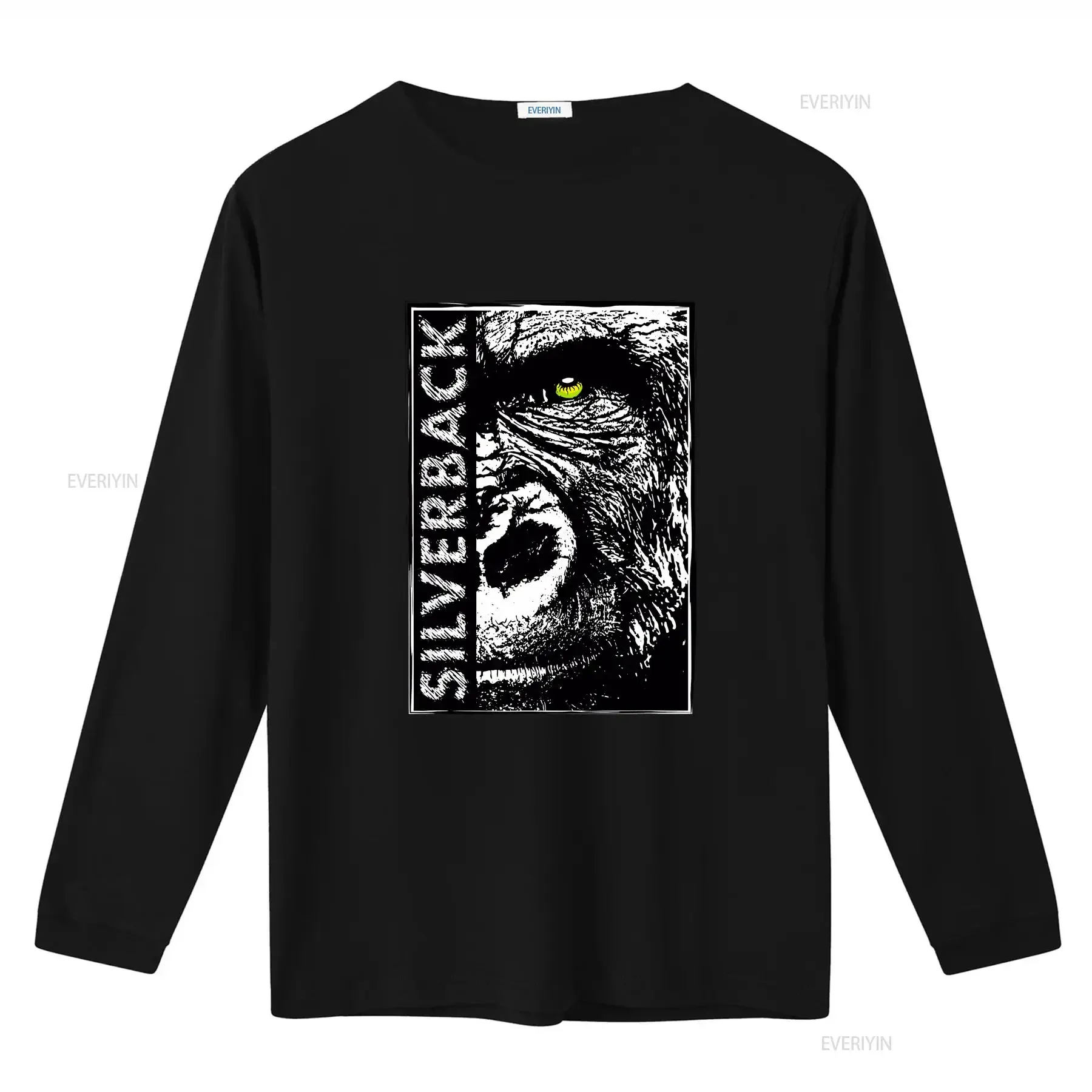 جديد محدود Silverback الغوريلا رياضة تصميم فكرة عظيمة قسط تي شيرت S 3XL خمر غسلها الشارع الشهير مصمم الملابس الناعمة #3