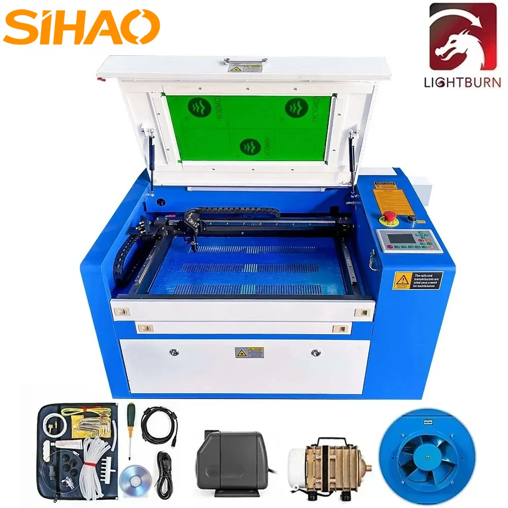 

SIHAO RUIDA CO2 Laser Engraver 50W Laser Engraving Machine With Accessory Lightburn Acrylic Fabric Wood Engraving Carving Print