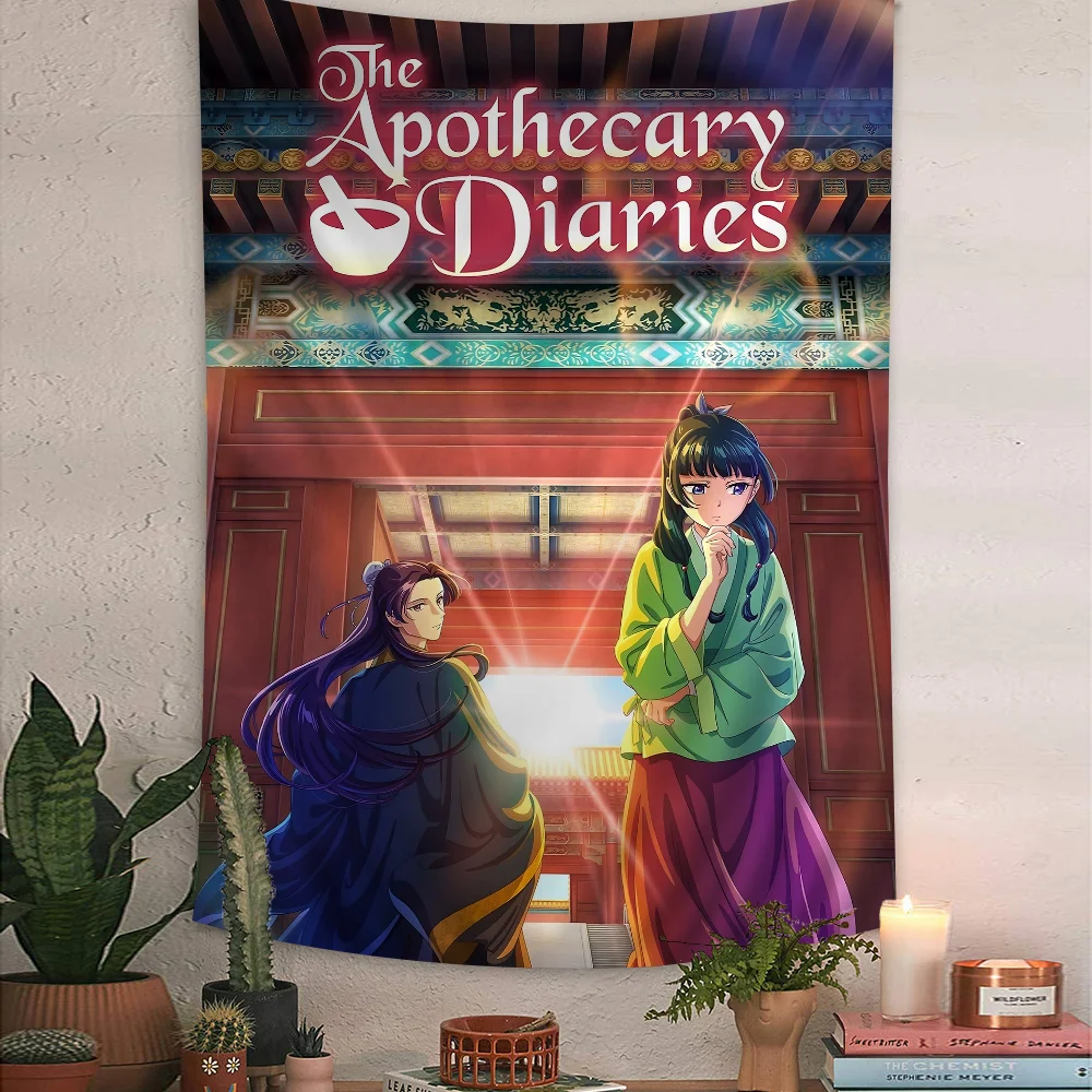 The Apothecary Diaries Anime Printed Large Wall Tapestry Hanging Tarot Hippie Wall Rugs Dorm Home Decor