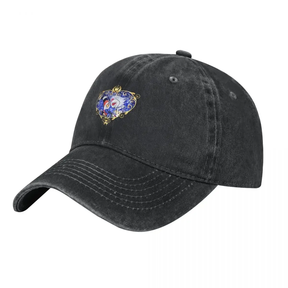 New Helluva Boss Stolas and Blitzo Heart Frame Baseball Cap Fishing cap Golf Hat golf hat genuine Golf Women Men's
